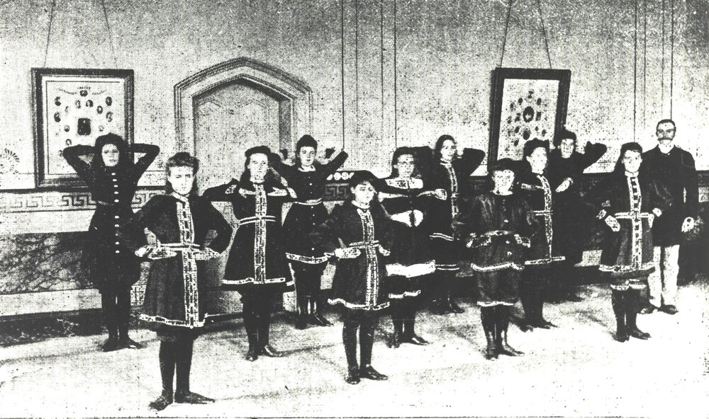 Gymnastics Class Inside, c.1890