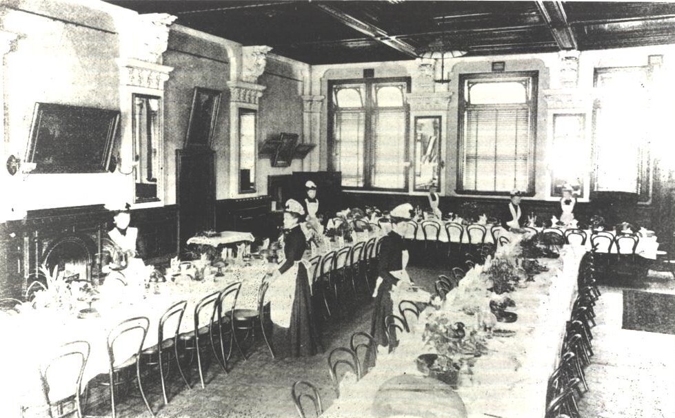 Interior of Dining Hall, ca1896