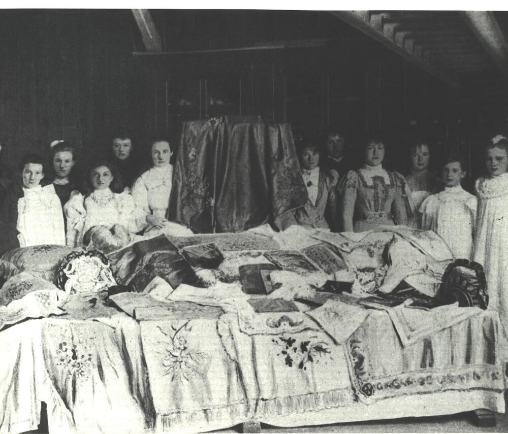 Needlework Display, c.1896