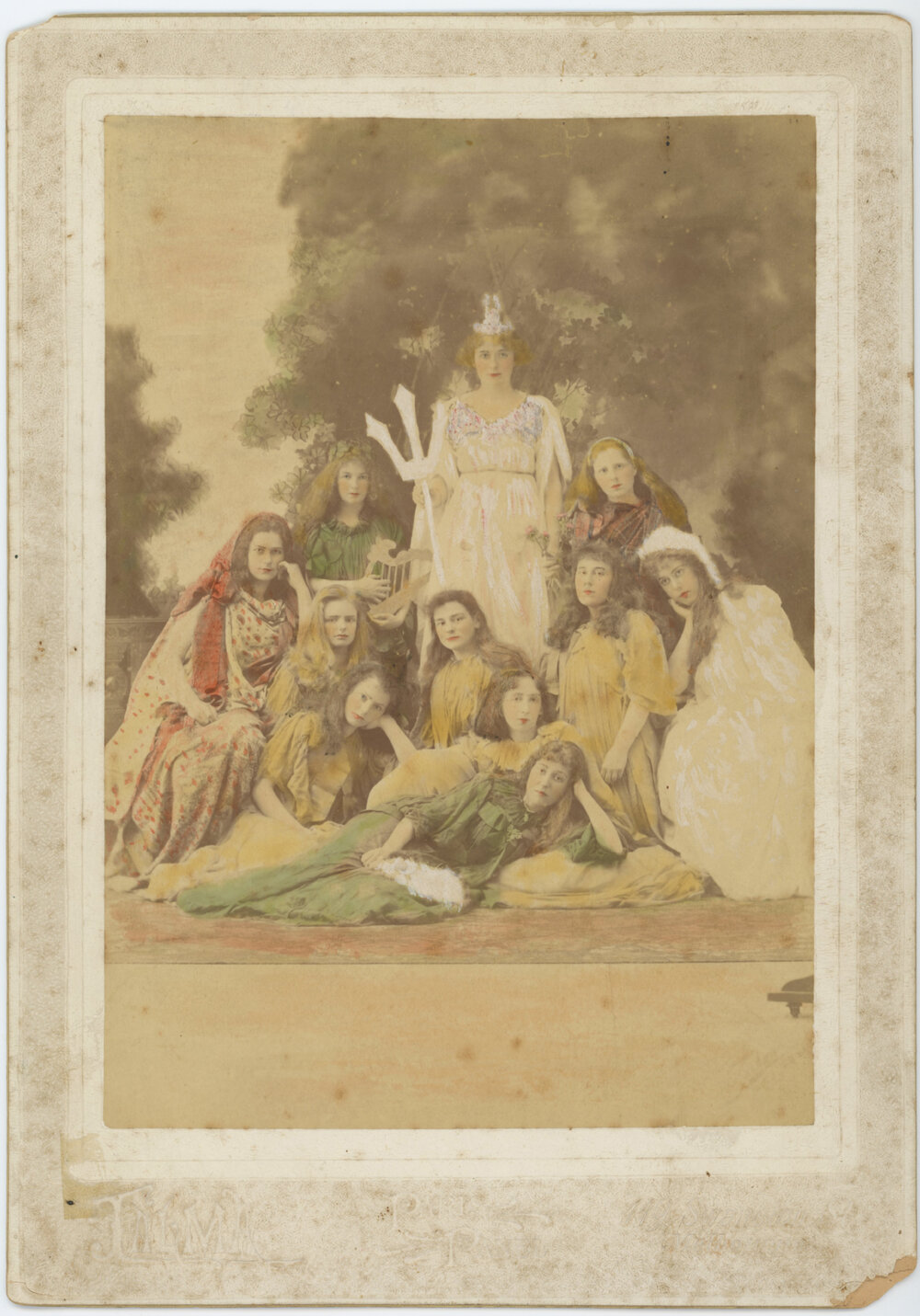 Tableau of "Brittania" at Birthday Night, 1897