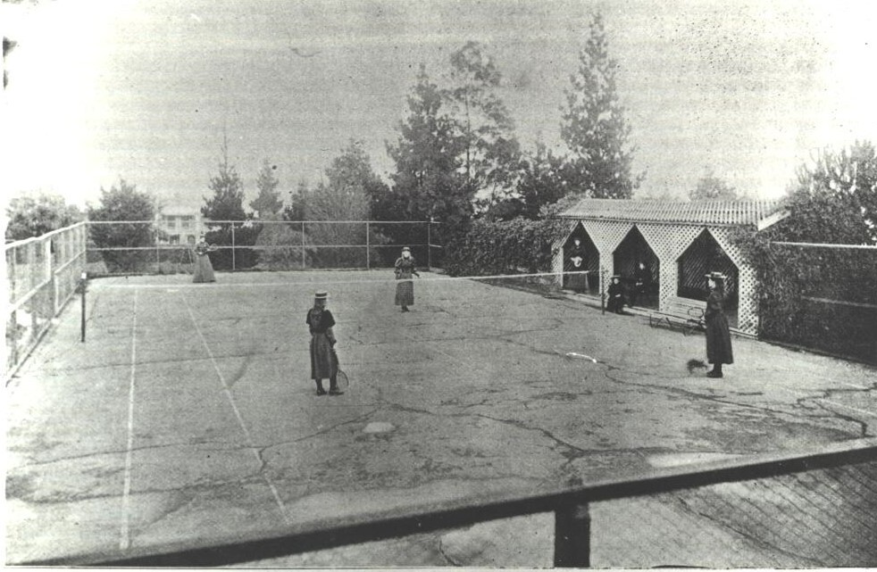 Playing Tennis, c.1910