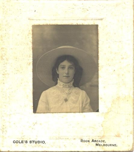 Portrait of Thelma Harris, annotated "To Laura", c.1910