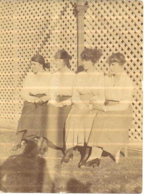 Students in Front of Tuck Shop, c.1918