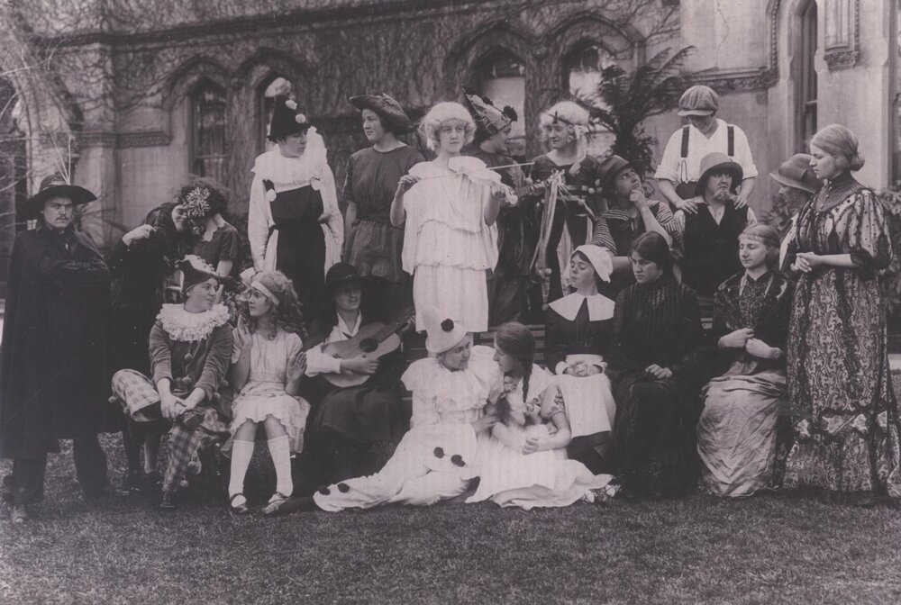 Cast of School Play, c.1918