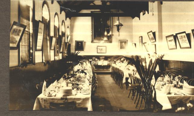 Photograph Album, 1919-1920, showing buildings, staff, wedding