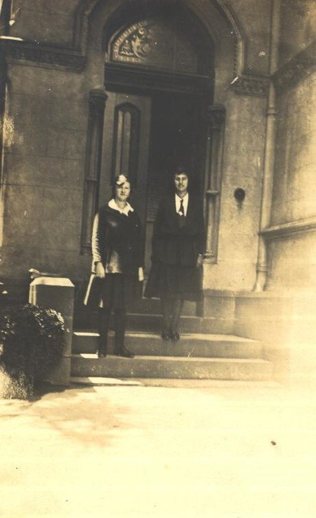 Students in Doorway Boarders' Entrance, c.1920