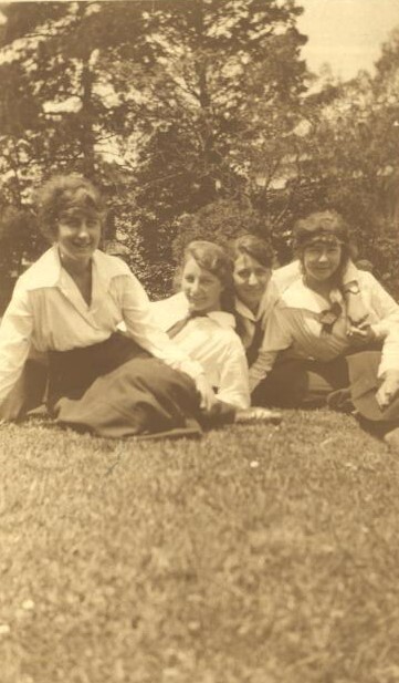 Girls on Lawn, c.1921