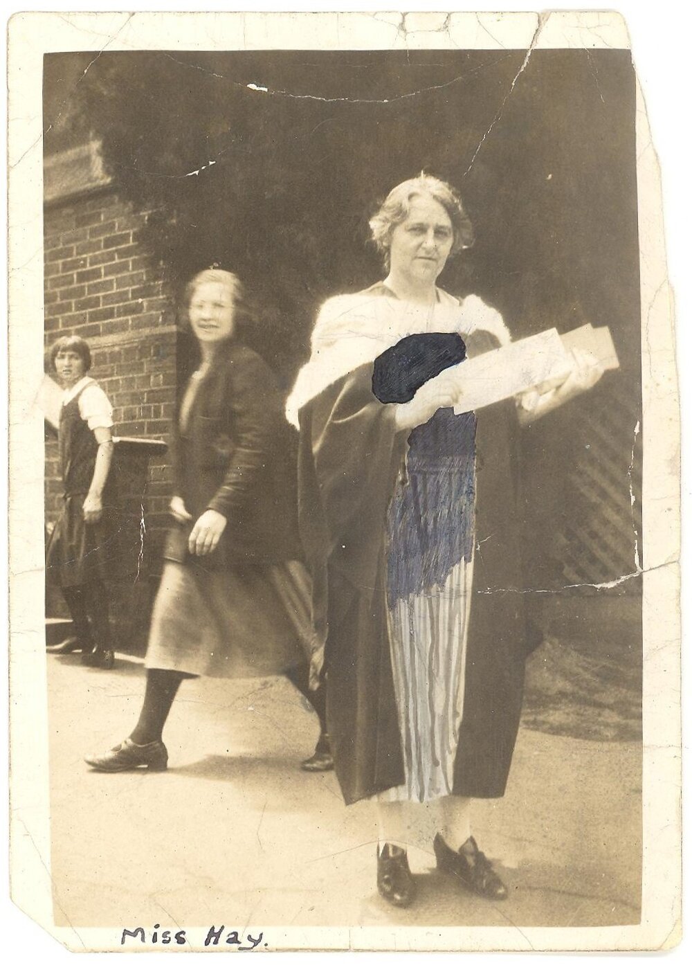 Photograph of teacher Miss Olga Hay, circa 1925-1926