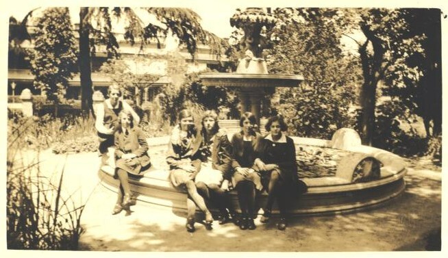 Group at Fountain, c.1929