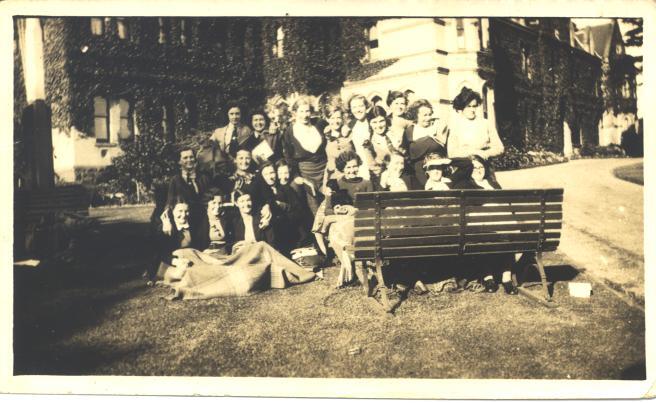 Boarders on Front Lawn, 1934