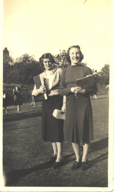 Jean Perkins and Eleanor Anderson, 1938