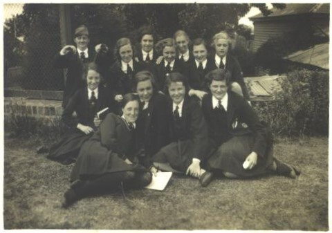 Group taken on Sports Grounds, 1935