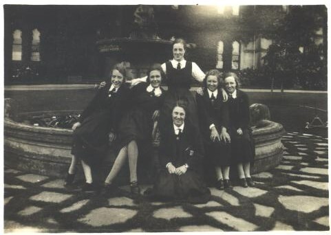 Group near Fountain, 1935