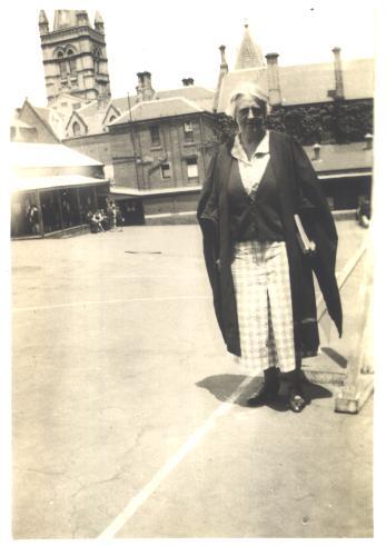 Miss Hay in Quad, 1935