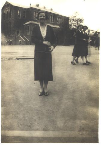 Miss Parker in Quad, 1935