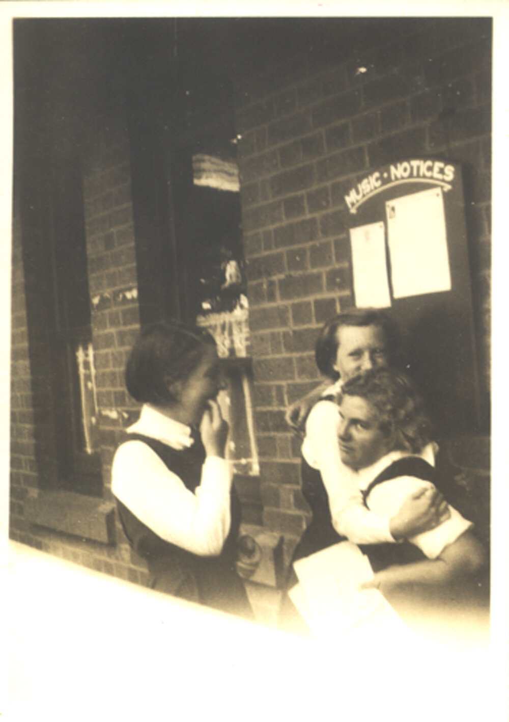 Students Outside Music School, 1936