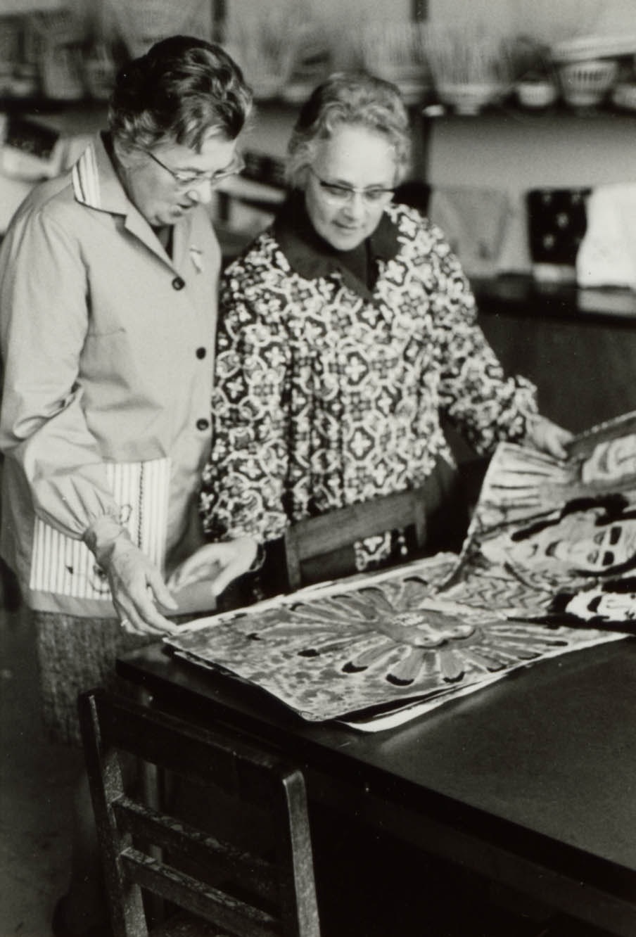 Photo of Elsa Tyler and Betty Lardner, circa 1940s.
