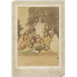 Tableau of "Brittania" at Birthday Night, 1897