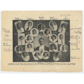 Honours Group collage photo with Ada Fitchett, c.1913