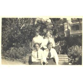 Tennis Four in Garden, c.1918