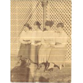 Students in Front of Tuck Shop, c.1918