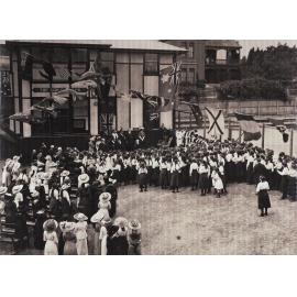 Opening of Girls' Block and Lady DenmanTennis Courts, 1913