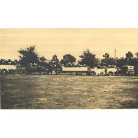 Photograph of boarders' excursion to see Duke and Duchess of York, 1927