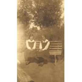 Students on Bench in Gardens, 1924
