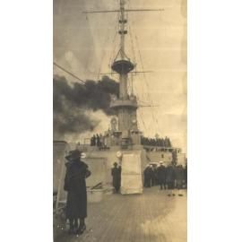 Visit to USS Seattle, 1925