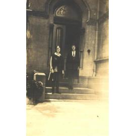 Students in Doorway Boarders' Entrance, c.1920