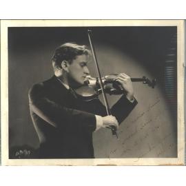 Autographed portrait of Yehudi Menuhin, 1940