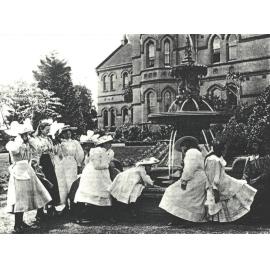 A Windy Day in the Garden, c.1890