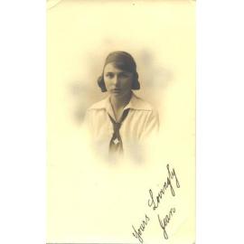 Photographic portrait of "Jean" 1924