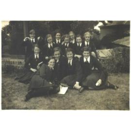 Group taken on Sports Grounds, 1935