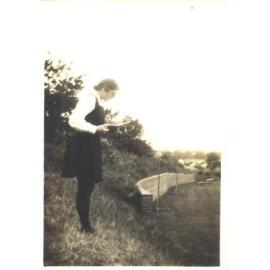 Miss Foote in Sports Field, 1935