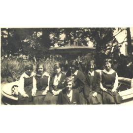 Students around the Fountain, c.1924