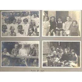 Photos of Form IIa (Grade 2) 1946. Four photos from JS album.