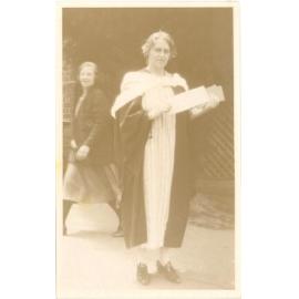 Photographic postcard of teacher Miss Olga Hay, c.1925-26