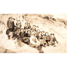 Photos of boarders, visit US ship during "Fleet Week", 1924 - 1925