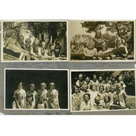 Four photographs of junior school students, Form IVb, 1948